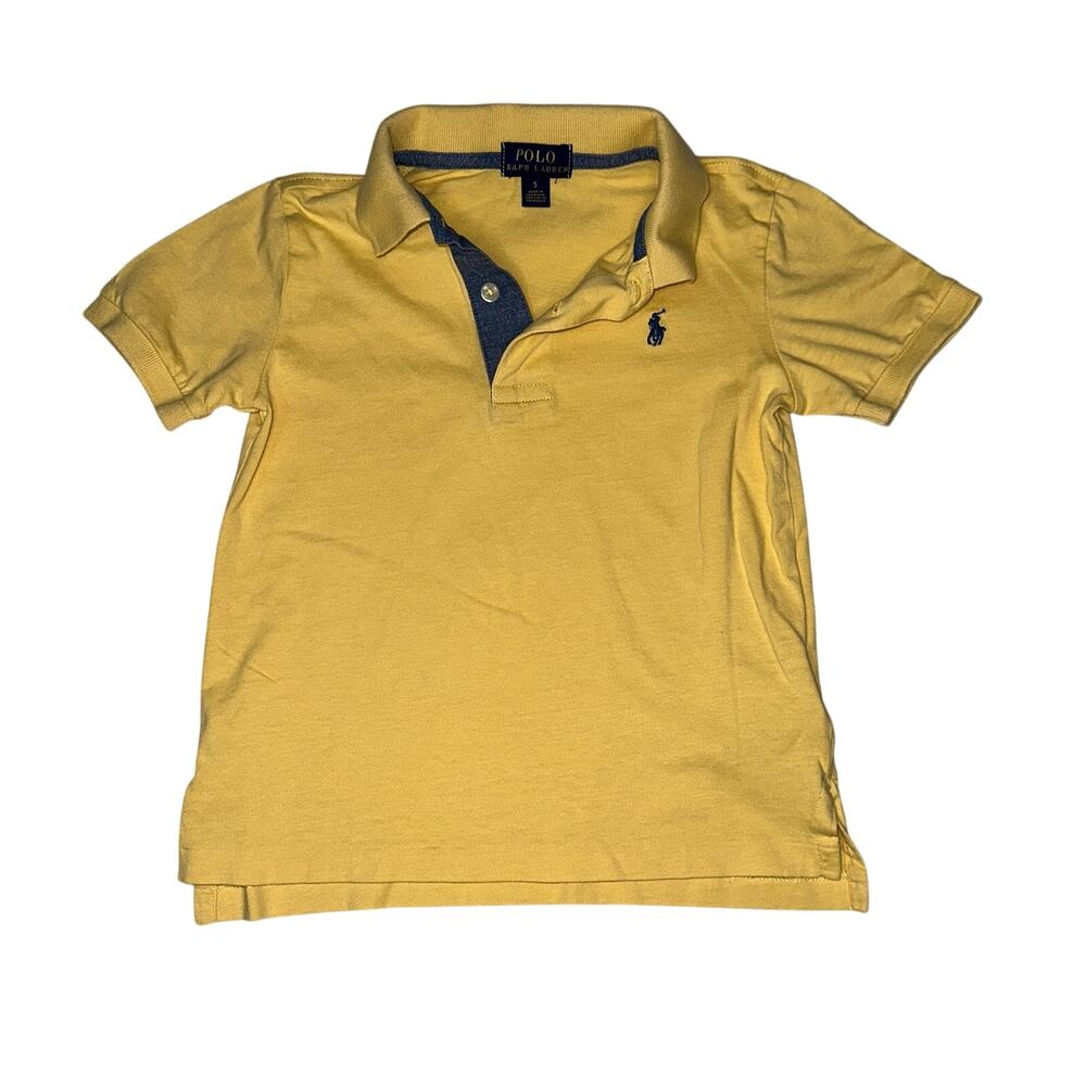 Polo Ralph Lauren Boys Yellow Polo Shirt - Size 5